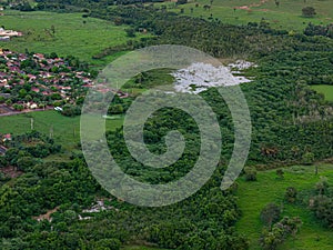 Itaja, Goias, Brazil 04 11 2024: stream next to the city of Itaja