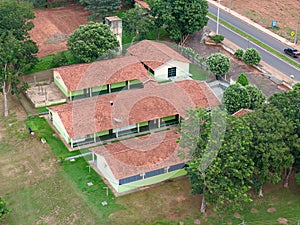 Itaja, Goias, Brazil - 04 13 2024: Anhanguera Municipal School in Itaja