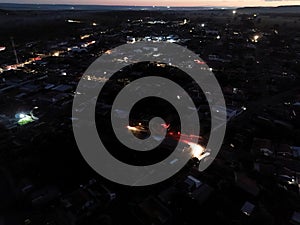 Itaja, Goias, Brazil - 04 29 2024: small town during blackout power outage