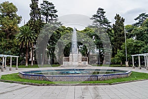 Italia square in Mendoza