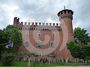 Italia. Torino. Parco del Valentino. Borgo Medievale