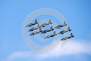 The Italian Aerobatic Team the Frecce Tricolori