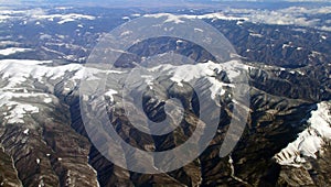 Italian Alps Mountains aerial view