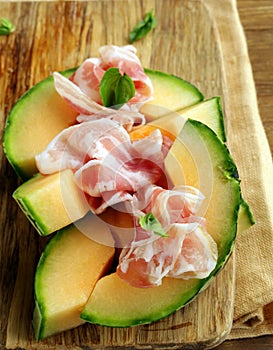 Italian antipasti (prosciutto melone)