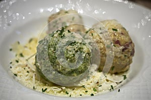 Italian assorted knoedel