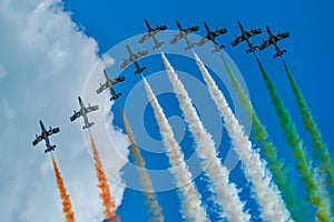 Italian aviation team frecce tricolori