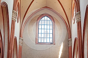 Italian barred window on the wall