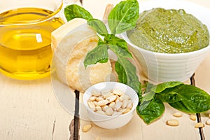 Italian basil pesto sauce ingredients