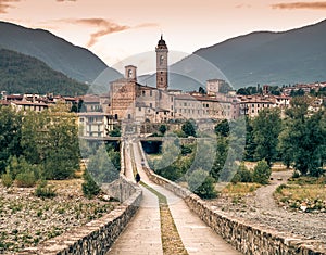 The italian borough of Bobbio, Piacenza province