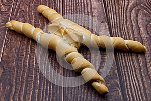 Italian bread Crocetta Ferrarese. Traditional bread from Ferrara. Italy photo