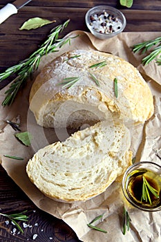 Italian bread with rosemary