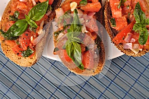 Italian bruschetta photo