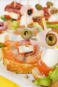 Italian bruschetta canape