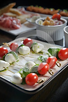 Italian caprese salad mozzarella cheese