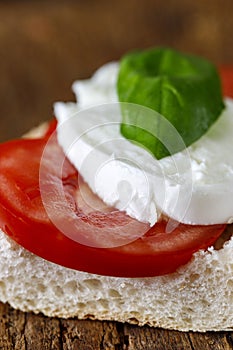 Italian caprese sandwich