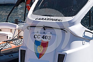 Italian Carabinieri rubber boat