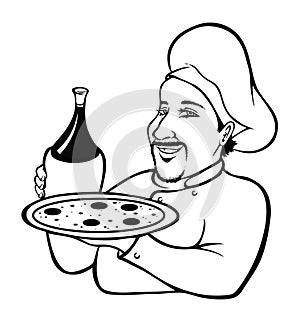 Italian Chef coloring book