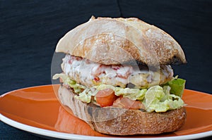 Italian chicken burger