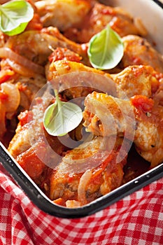 Italian chicken cacciatore photo