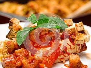 Italian chicken mozarella bake