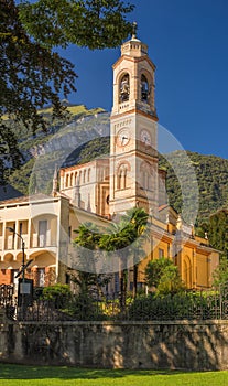 Italian church, Chiesa di San Lorenzo, Tremezzo, Lake Como photo