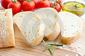 Italian ciabatta bread