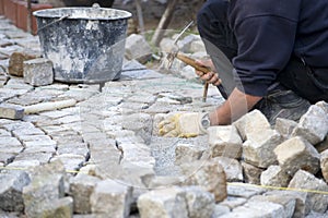 Italian cobblestone paver