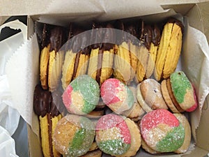 Italian cookies in box