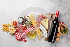 Italian cuisine food ingredients