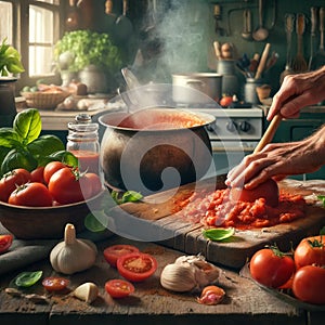 Italian Culinary Charm: Fresh Ingredients for Home Cooking Delight