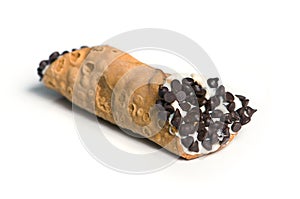 Italian Dessert Cannoli Pastry w/ Chocolate Chips