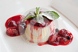 Italian dessert panna cotta