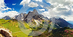 Italian Dolomiti - nice panoramic view