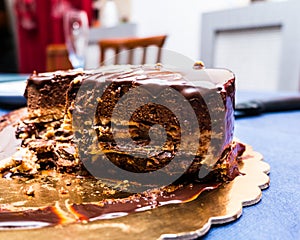 Slice of seven veils cake photo