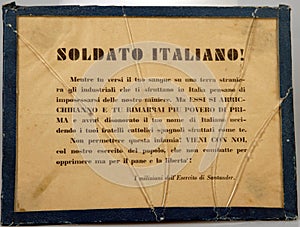 Italian fascist pasquÃ­n. Spanish civil war