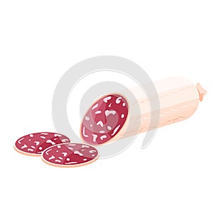 Italian felino salami icon