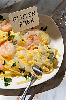 Italian Fettuccine Alfredo Shrimp