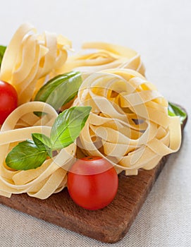 Italian fettuccine nests