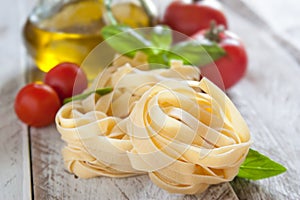 Italian fettuccine nests