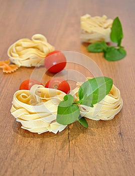 Italian fettuccine pasta