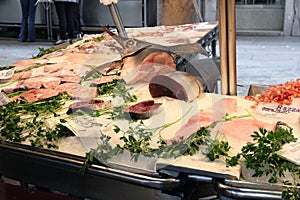 Italian fish market
