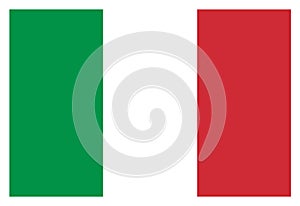 Italian flag,  national flag of Italy  standard proportion