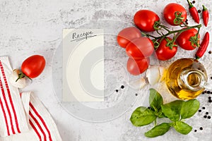 Italian food background