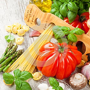 Italian food background