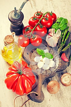 Italian food background