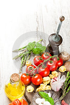 Italian food background