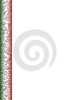 Italian food border