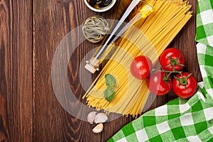 Italian food cooking ingredients