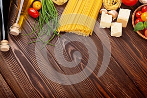 Italian food cooking ingredients