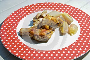 italian food rosted rabbit